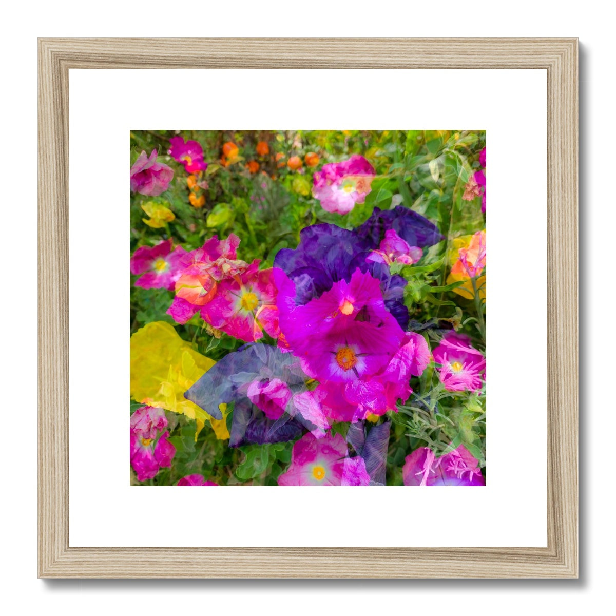 Flowers Purple - Framed