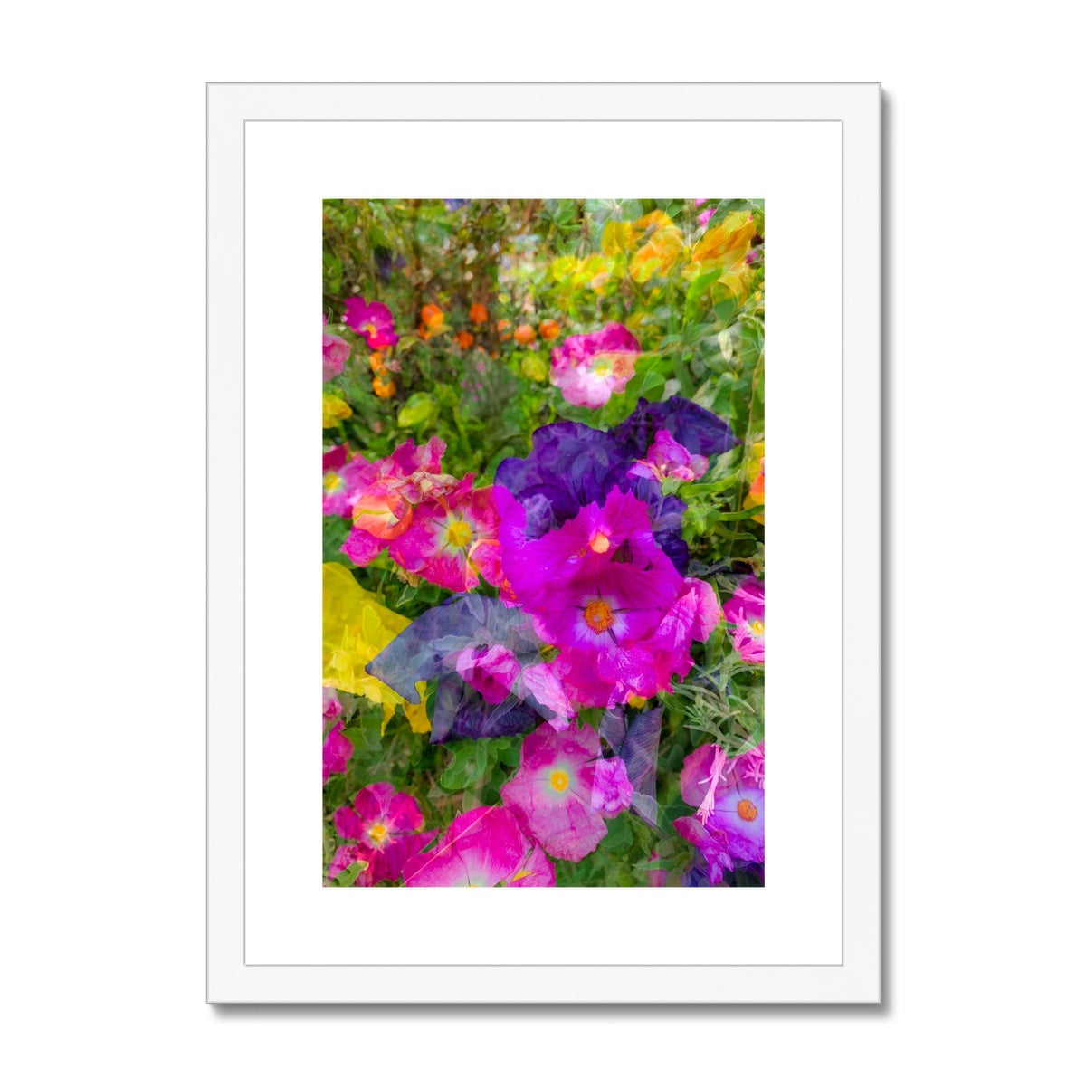 Flowers Purple - Framed