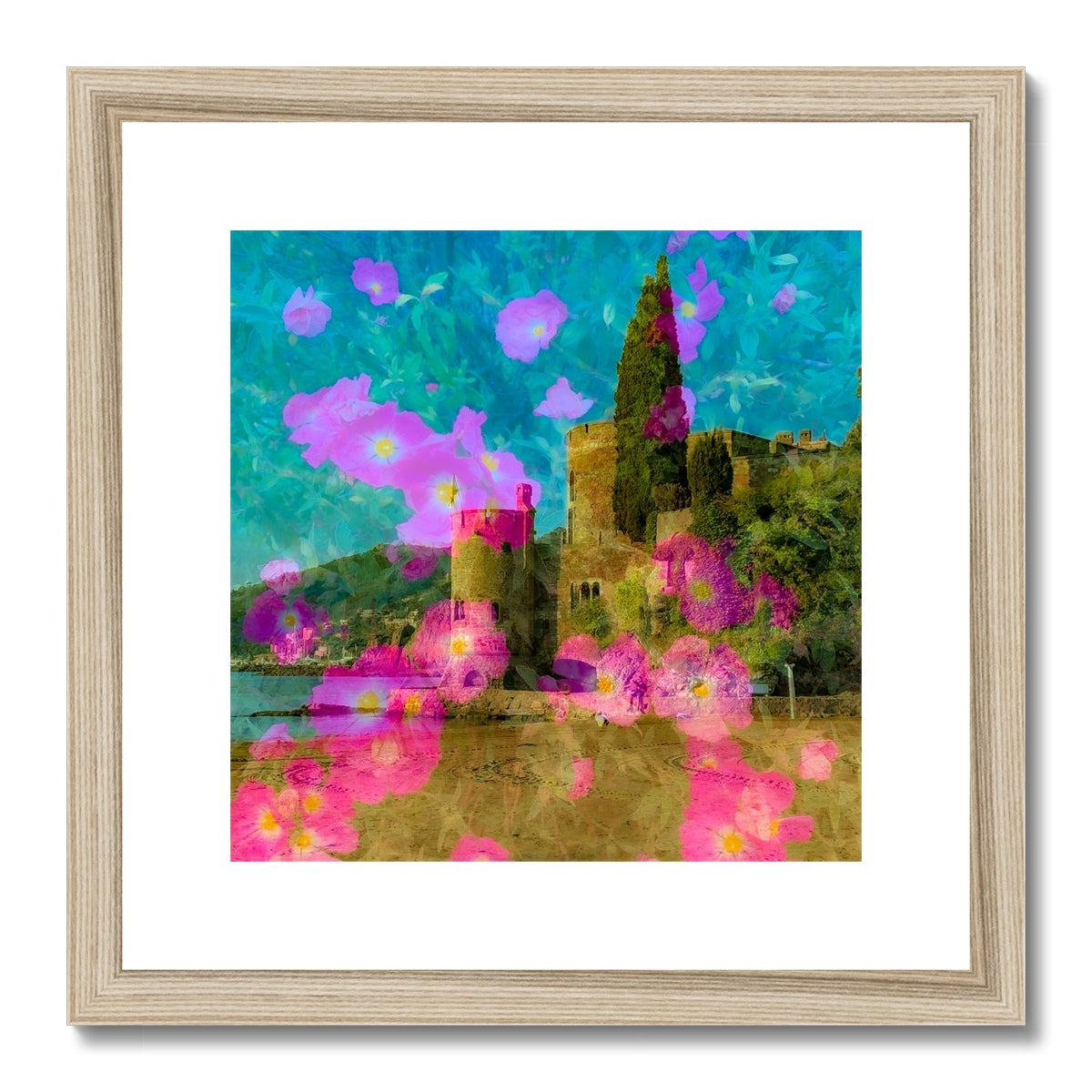 Theoule sur Mer castle - Framed