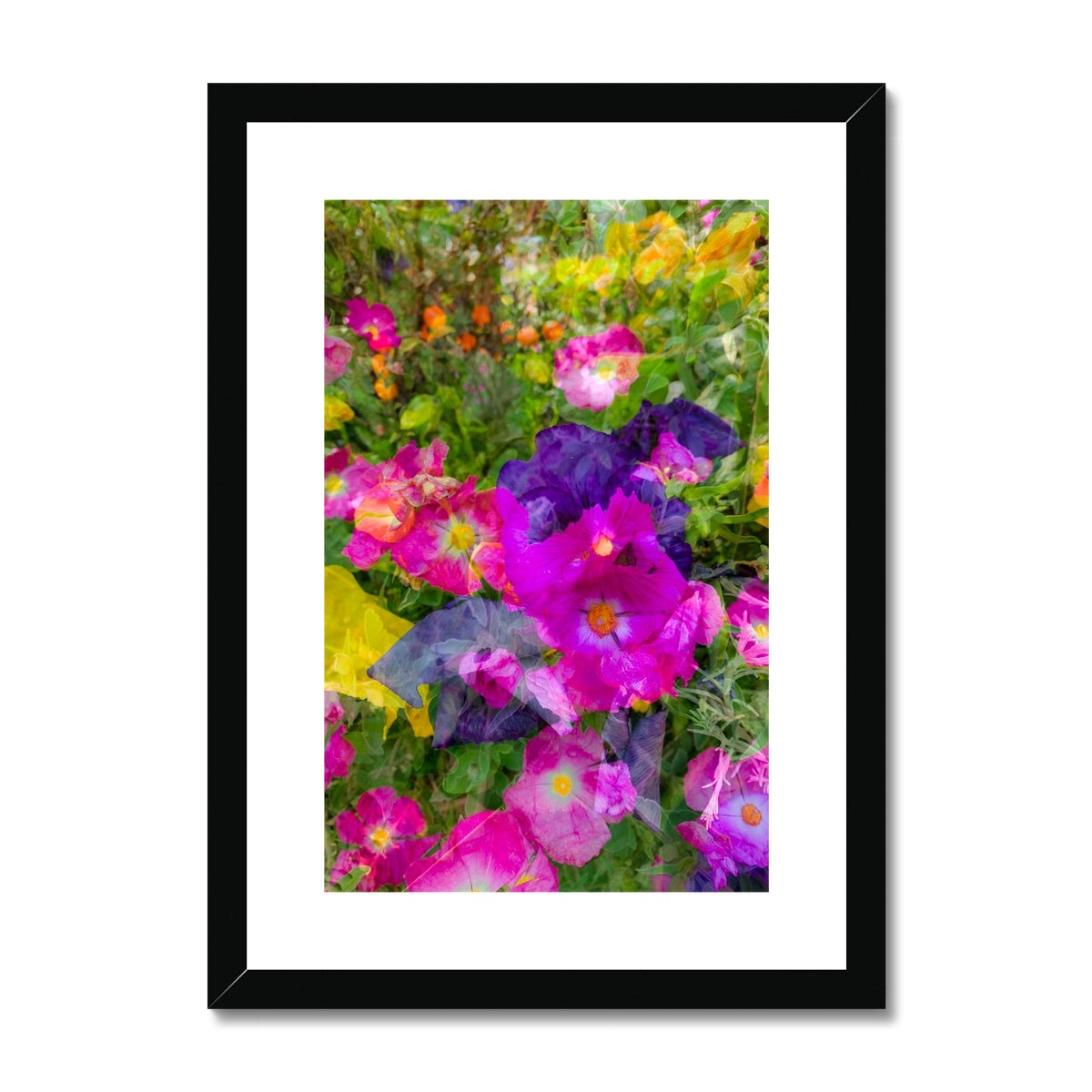 Flowers Purple - Framed