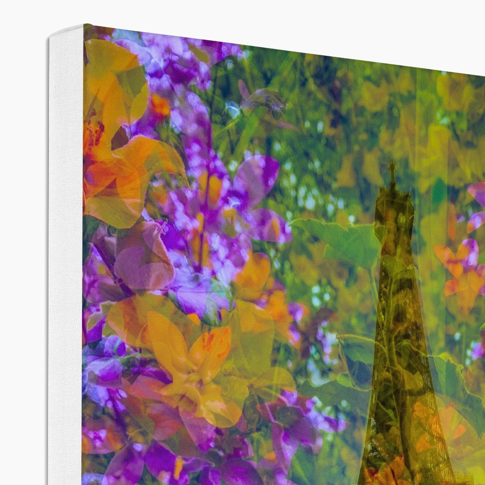 Tour Eiffel Orange - Canvas