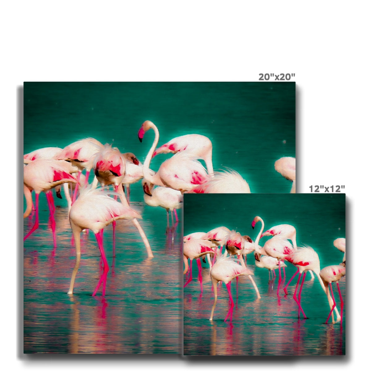 Flamingos 1 - Canvas