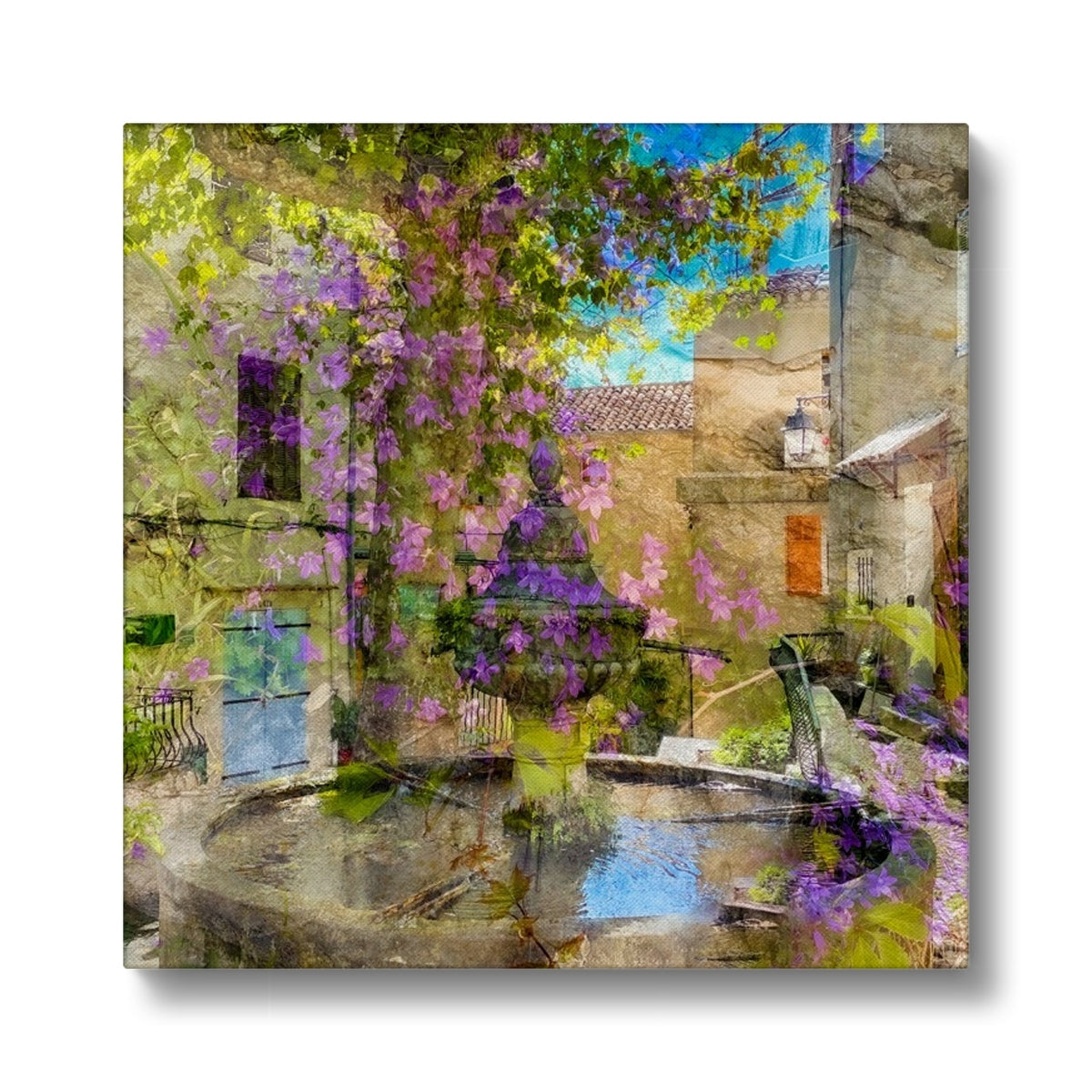 Fontaine du village de Flayosc - Toile