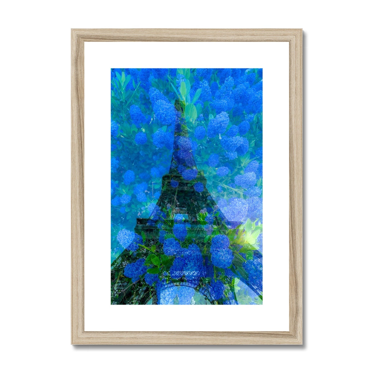 Tour Eiffel Bleue - Framed