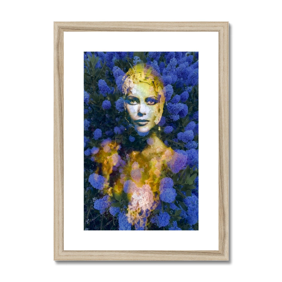 Woman Blue - Framed