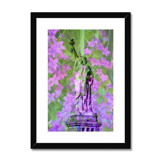 Statue of Liberty Purple - Framed